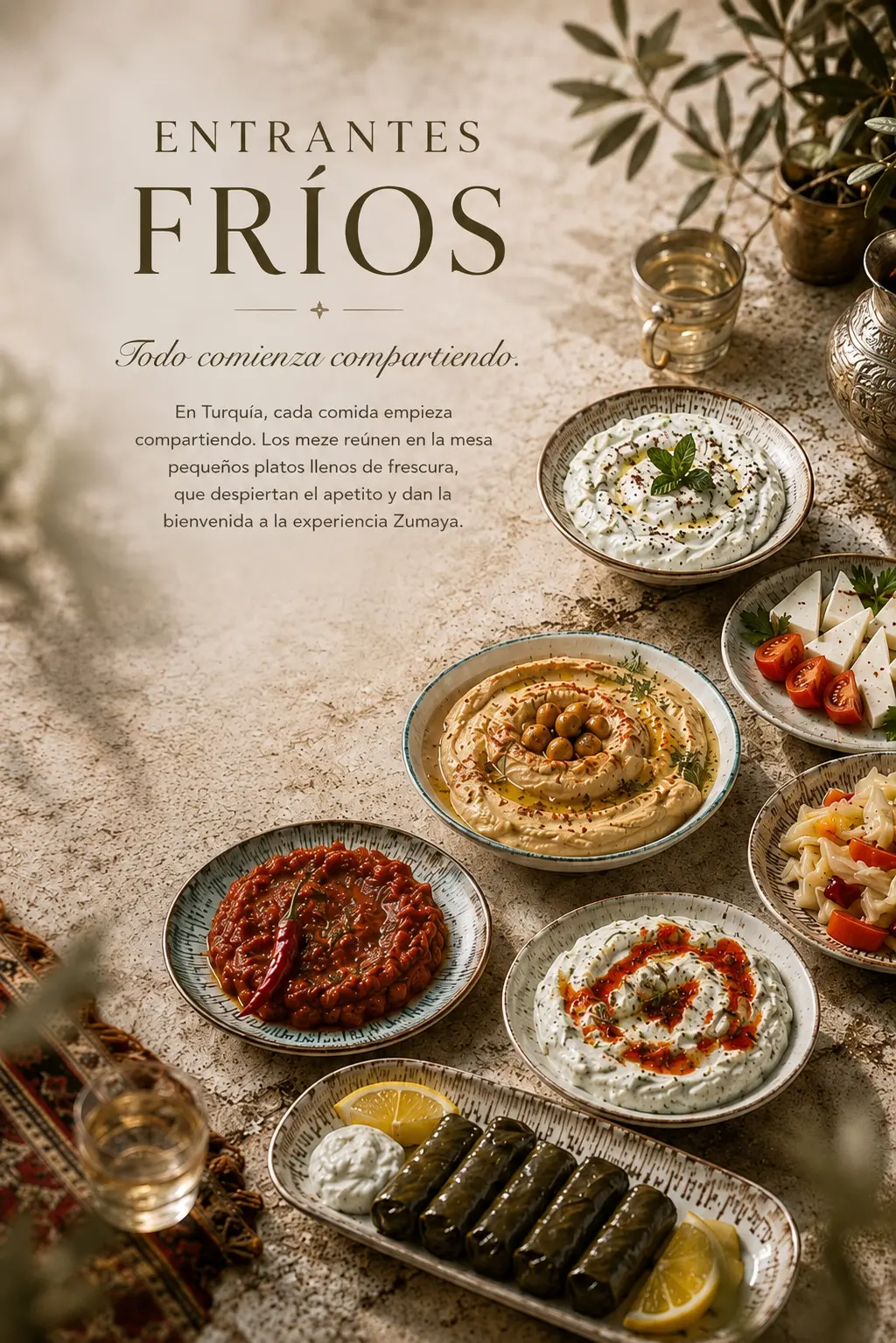 Selección de meze fríos